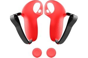 VR Controller Covers Sleeves Protector for Meta Quest 3,Silicone Anti Slip Handle Shell Grip Protective Cover with Adjustable