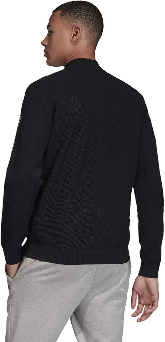 adidas Men's Essentials 3-stripes Tricot Track Jacket (Black1, Large) at  Men’s Clothing store