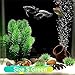 KIBUN 10-inch Tall Aquarium Decor Fish Tank Decoration Ornament Artificial Purple/Navy/Green/Red Plastic Plant (Navy-S)thumb 4