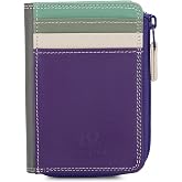 mywalit Small Zip Leather Wallet, 3 Card Slots, ID Window, Coin Pocket