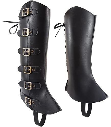 Bottes De Noël En Simili Cuir Avec Clochette Métallique - Pour Costume Père Noël, Cosplay, Fêtes (tailles 38 à 48)