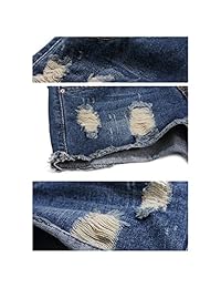 NANJUN Pantalones vaqueros para dama con puños