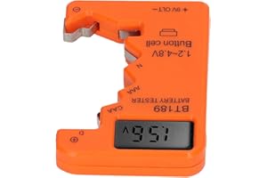 Battery Tester Universal Battery Checker Small Battery Tester for C AA AAA D N 9V 6F22 Battery 1.5V 3V Button Battery Checker