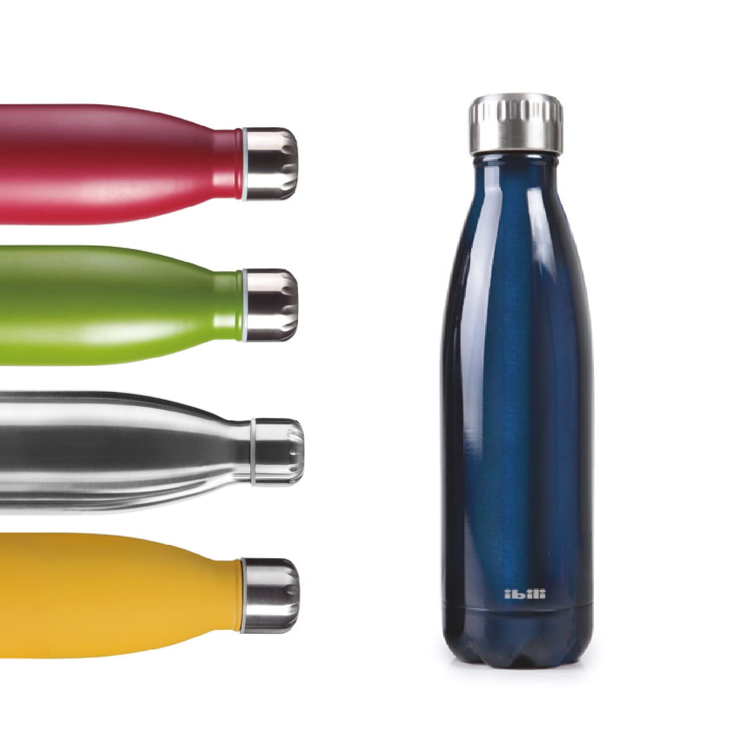 IBILI Thermos Flask with Double Wall, Blue, 500 ml, 18/10 Stainless Steel, Double Wall, Reusable