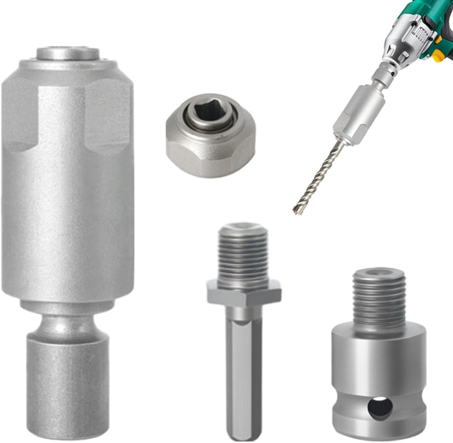 DEWIN Electric Hammer Adapter, Impact High Carbon Steel Wrench to Electric Hammer Converter for Square Interface, Parts Converts for Use with Drill/Impact Wrench