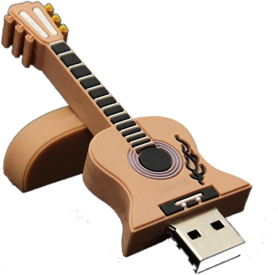 Bolayu 16GB U Disk Thumb Guitar USB 2.0 Metal Flash Memory Stick Storage Khaki