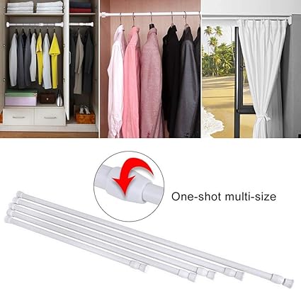 Telescoping Curtain Rods Shower Curtain Rod Extendable Tension