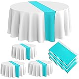 Oudain Round Tablecloth Disposable Plastic