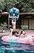 Chillbo Don POOLIO Pool Floats for Adults - Cool Patterns, Inflatable Sofa & Kids Hammock - Best Camping Gear for River Floats Hammock Chair & Raft for Beach (Pink Leaf)