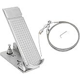 WIKIBB Universal Throttle Gas Pedal for Custom Cars Street Rods 2.5x6 Inch | Fits Street Rods, Custom Cars And Off Road Vehicles, Includes Heavy Duty Cable, Aluminum Construction