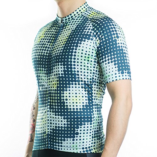 Racmmer Mens Breathable Short Sleeve Cycling Jersey Ultra-Light Cycling Clothing