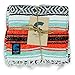 EDUPET Coal Creek Supply Classic Mexican Blanket, Authentic Thick Falsa Soft Woven Travel Adventure Yoga Throw Blanket (Orange and Mint)