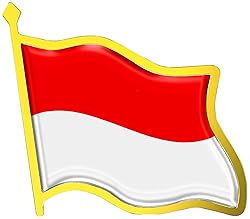 Indonesia Flag Lapel Pin - Enamel Metal National