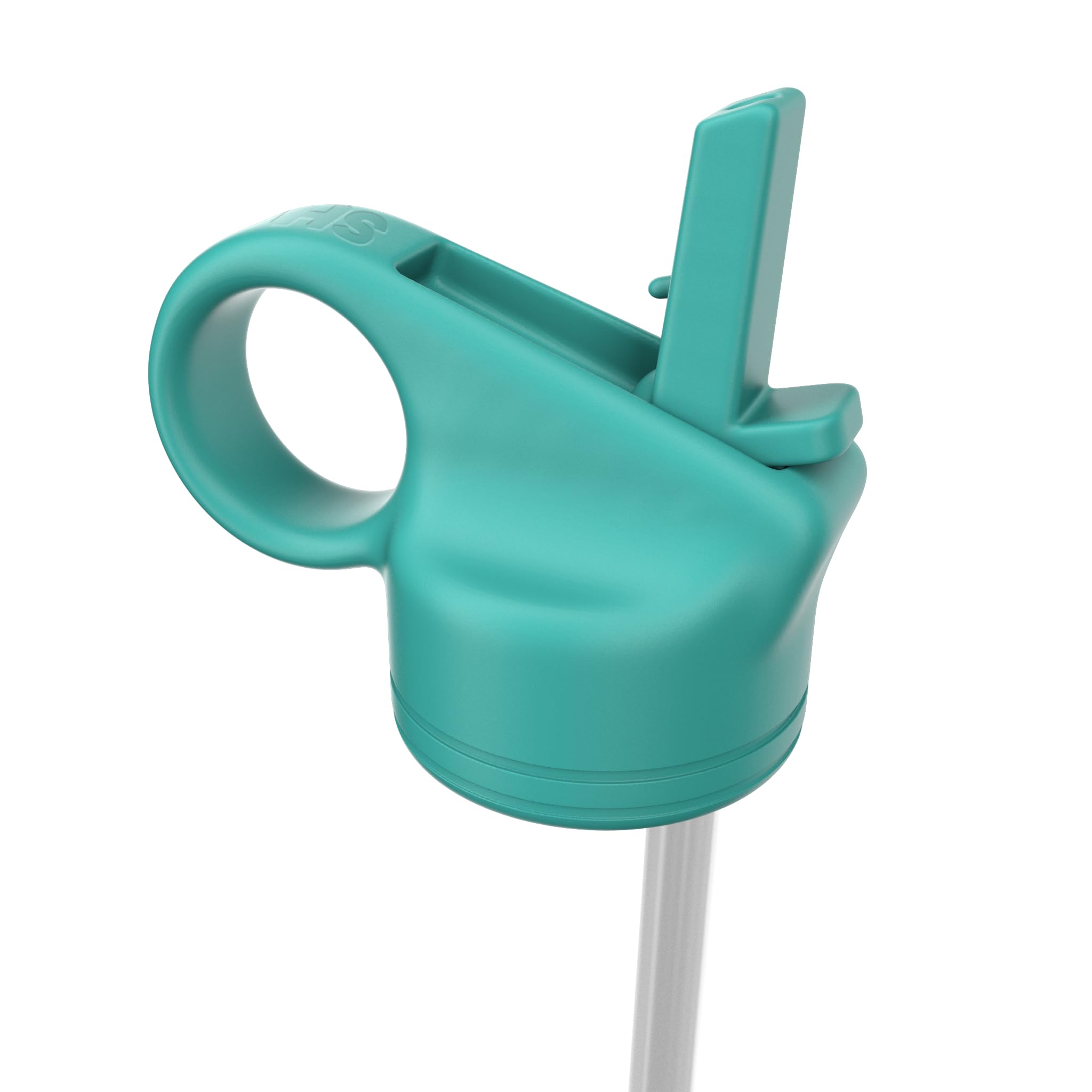SHO Reusable Straw Lid for SHO Bottle - 260ml, 375ml & 500ml - BPA Free (Aqua, 500ml) — image 1