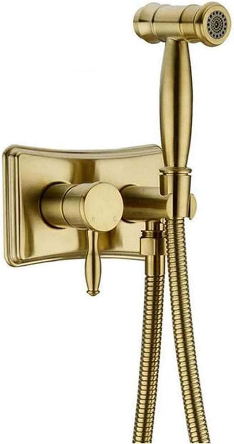 Bidet Taps, Bathroom Concealed Hot and Cold Bidet Spray Set Hand Held