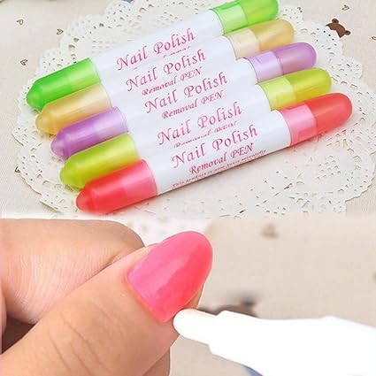 GOWRI EXPRESS 1 Pcs Nail Polish Corrector Pen + FREE 3 TIP Nail Art Nail Polish Corrector Pen