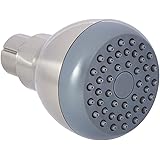 Amazon Basics High-Pressure Shower Head, 3 Inch, Satin Nickel