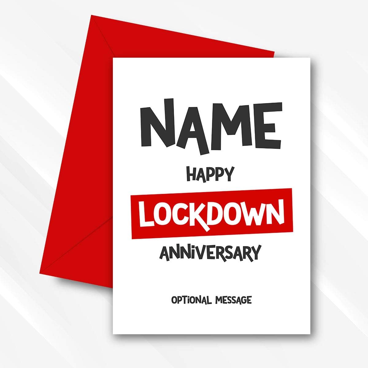Personalised Anniversary Cards For Husband Or Wife Celebrate A Lockdown Wedding Anniversary Fun Adult Humour Cards For A Wedding Anniversary 1st 5th 10th 20th 25th 30th 40th 50th 65th For