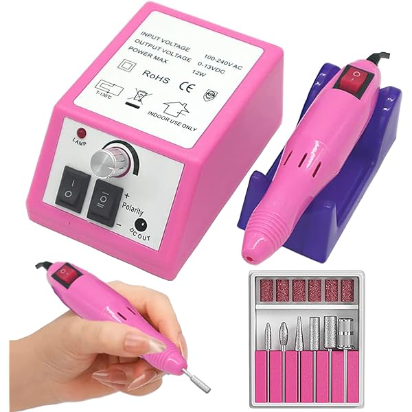 Nail Grinder for Human Toenail Sander for Thick Nails Cordless 4 Speeds