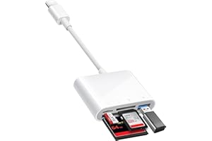 USB C to SD CF Card Reader, SD Card Adapter with SD MicroSD CF Compact Flash USB 4 Ports, BnmxTek Memory Card Reader for iPhone 15 iPad Mac MacBook Pro/Air/Mini Android and More USB-C/Type C Device