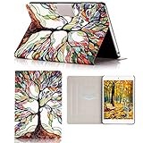 iPad Mini 1/ 2/ 3 Case, Case-cubic Ultra Slim [Lightweight] PU Leather Flip Stand Case with [Auto Wake/Sleep Function] Smart Cover for Apple iPad Mini 3/ 2/ 1 - Love Tree