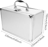 Genericer Aluminum Alloy Portable Tool Box Lockable Storage Display Case view 4