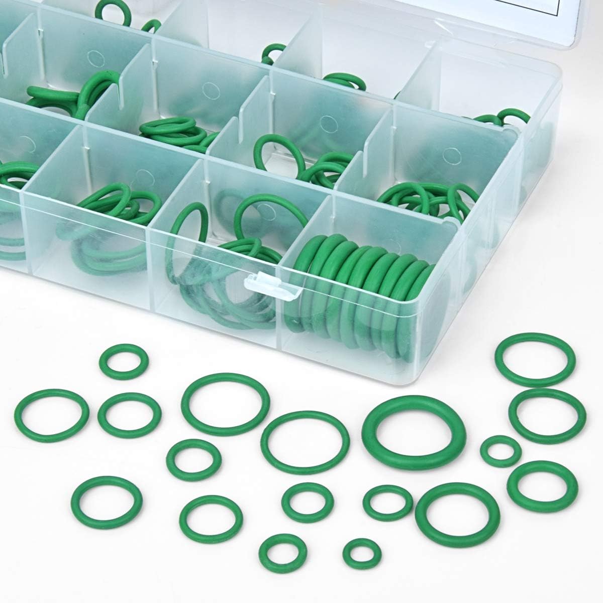270Pcs O Ring Assortment Kit,Car Air Conditioning AC O Ring