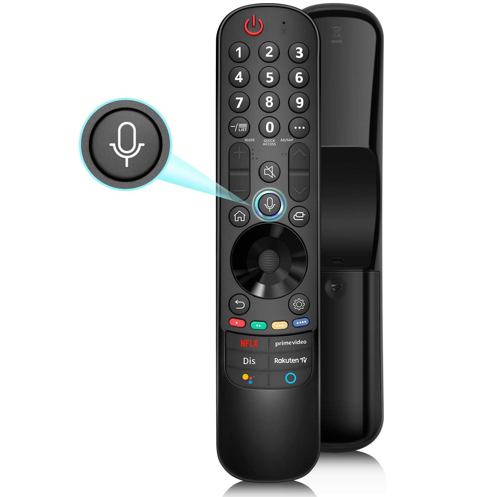 Magic Remote for LG-Smart-TV-Remote, Universal Replacement Remote Control for LG Smart TV - OLED EVO/OELD/QNED/QLED/NanoCell/UHD 4K 8K TV, with Voice & Pointer