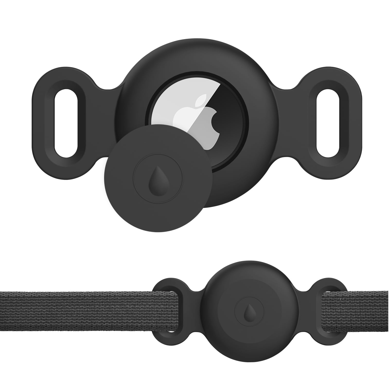 Meliya Airtag Case 1st/2nd for Dog Cat Collar, Waterproof Apple Airtag Protective Holder GPS Tracking Finder for Pet, Silicone Case for Dog Collar Cat Loop Holder Pet Accessories — image 1