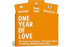 Weekly Date Night Ideas for Couples – Fun & Romantic Gift for Wedding Anniversaries, Valentine’s Day & More – for Husband, Wi