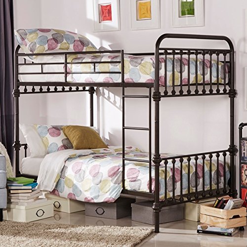 Kid S Bunk Bed Frame Wrought Iron Cast Metal Vintage Antique Rustic Country Style Bedroom Furniture