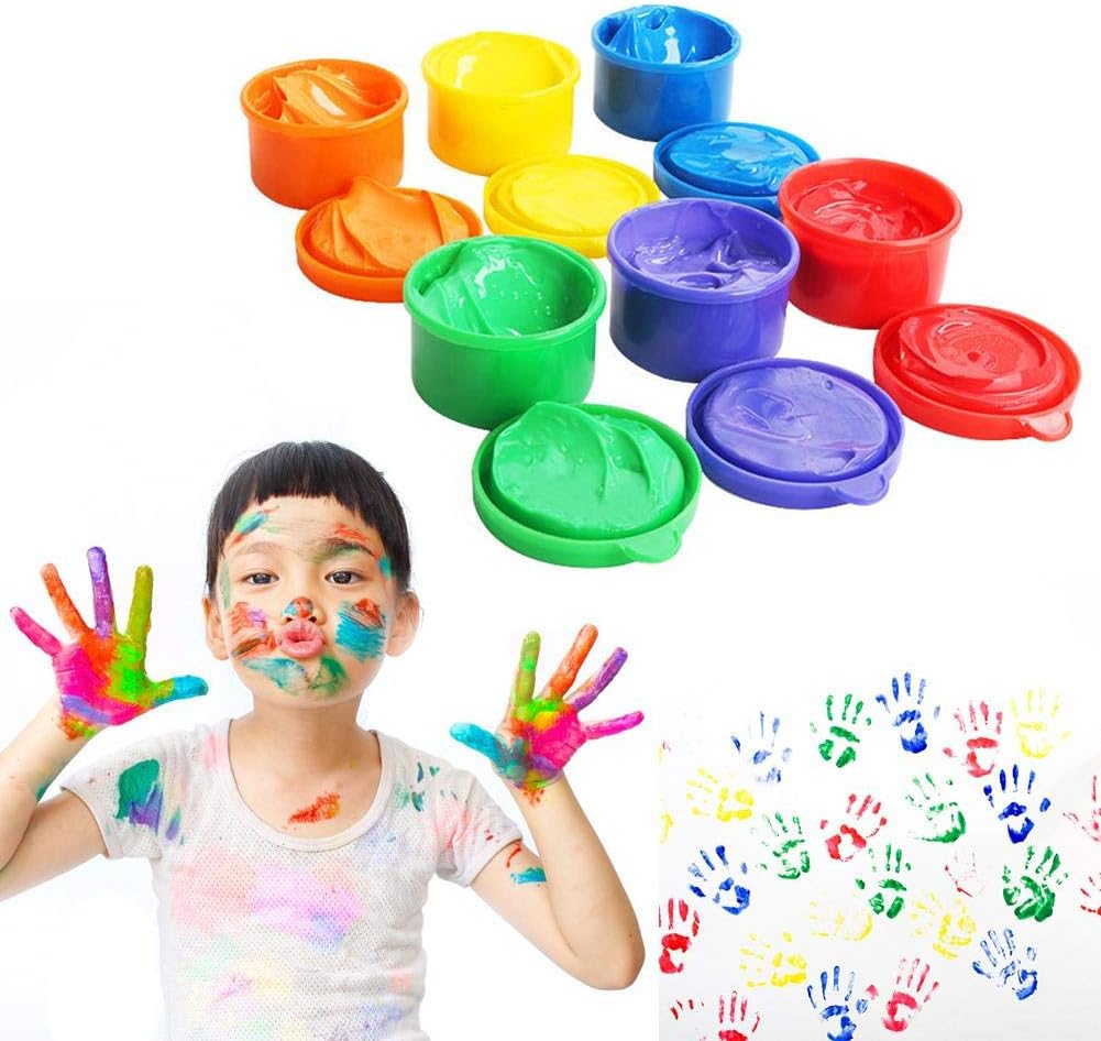 6/12 Colors/Set Children Finger Painting, Paints Vibrant Colors