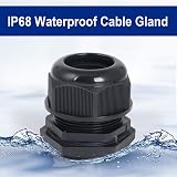 Gebeldet PG7 Plastic Cable Glands Black 3-6.5mm Waterproof Wire Connectors Pack view 4