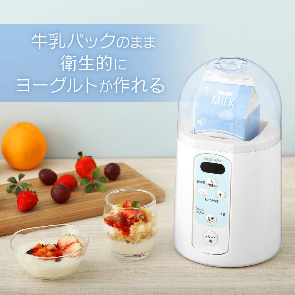 IRIS OHYAMA Yogurt Maker KYM-014 (WHITE)【Japan Domestic Genuine Products】【Ships from Japan】: Kitchen & Dining