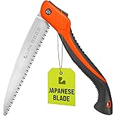 GROWIT Folding Camping saw 11 Inch - Heavy Duty Pruning Saw with Triple-Cut SK5 Blade, 7 TPI Razor Teeth for Tree Trimming, Wood Cutting, Camping, Bushcraft, and Gardening