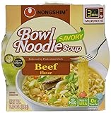 Nongshim Bowl Noodle Soup, Beef, 3.03 Ounce (Pack of 6)