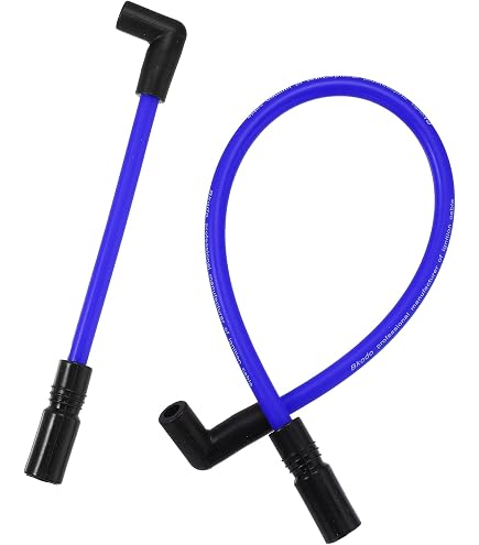 ACCEL 171111B Blue 8mm Stainless Steel Spark Plug Wire, Spark Plug