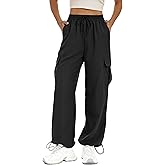 Lzzidou Womens Hiking Pants Lightweight Waterproof Quick Dry Cargo Pants with 4 Pockets Travel Outdoor Clothes Black