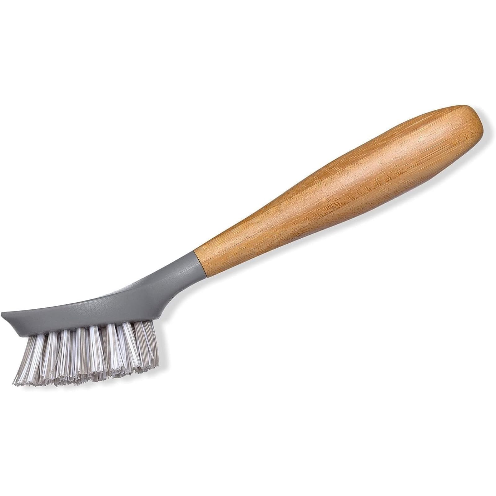 Full Circle Scrub Brush for Cast Iron Cookware, Dishes Pots, Sinks - Sustainably Sourced with Bamboo Handle