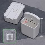 Vilgftyiet Remote Control Wall Mounted Holder - White ABS Organizer view 6