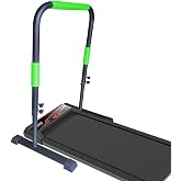 Adjustable Handle Bar for Walking Pad Only- Universal Fit 23" Wide, Max Height 43", Sturdy Support Attachment (Black Green)