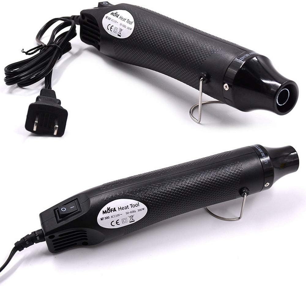 Mini Hot Air Gun,Tool Embossing Heat Gun Portable Mini Heat Gun for DIY Embossing Shrink Wrapping Drying Paint, 300W Multi Function Electrical Heat Tool