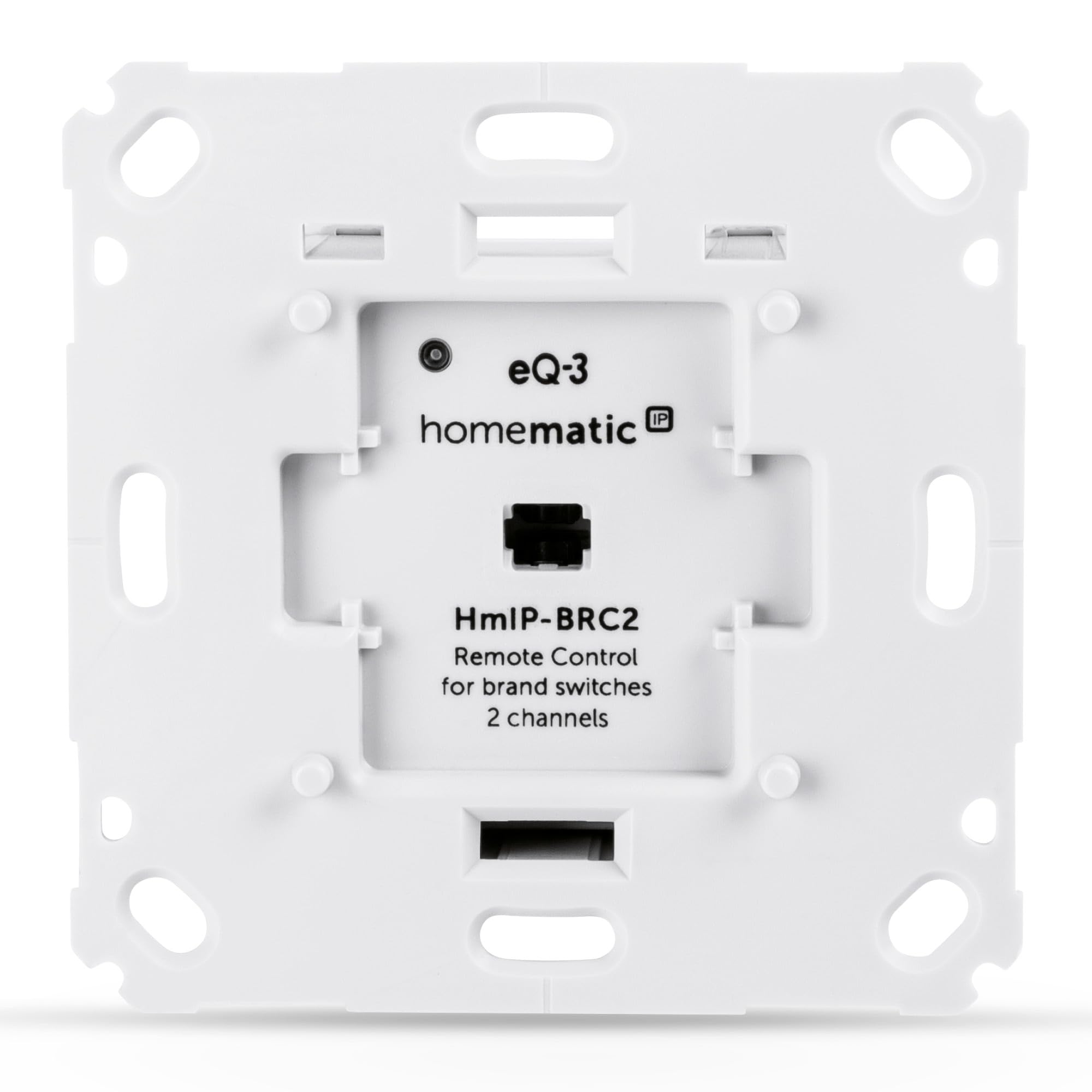 Homematic IP Smart home wall button for brand switches — 2-way, two buttons switch actuators and thermostats, wall switches, accessories for your Homematic IP Smart home, universal, 152000A0,Weiß