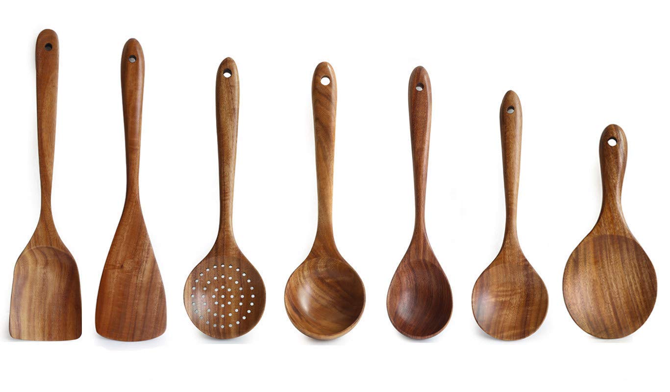 Best Natural Kitchen Wooden Spoon Set