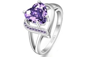 QOBEBOTA Engagement Rings for Women AAA+ Heart Cubic Zirconia Promise Rings for Her Womens Rings Black Gold Gothic Rings Christmas Gifts Fashion Wedding Rings Statement Rings for Women