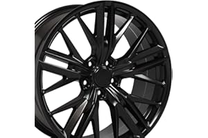 OE WHEELS LLC OE Wheels CV25 20 Inch Rim Fits Camaro ZL1 Style 5x120 20x9.5 Satin Black - Hollander 5773 (1)