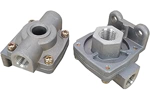 ZUVELLO 229860 Heavy Duty Air Brake Quick Release Valve Fit For Haldex 229860 229860X 229860N Midland KN32011 TR229860, 2 Pack
