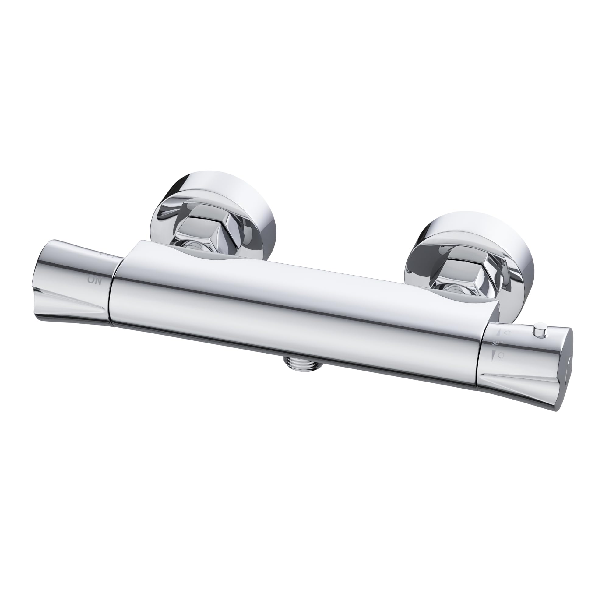 MORADO Thermostatic Shower Mixer,Thermostatic Shower Mixer Bar,Wall Mounted Mixer Shower Bar,Solid Brass,Chrome,Wall Mounted