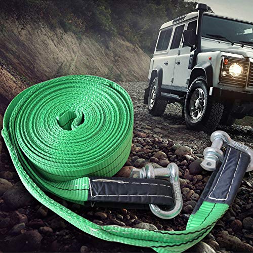 RELIABLESLING Heavy Duty Recovery Tow Straps 3" X 30', 30000 Lb Capacity,Recover Vehicle Stuck in Mud/Snow Winch Snatch Strap-Protective Loops, Road Towing Rope ... - Thumbnail 4