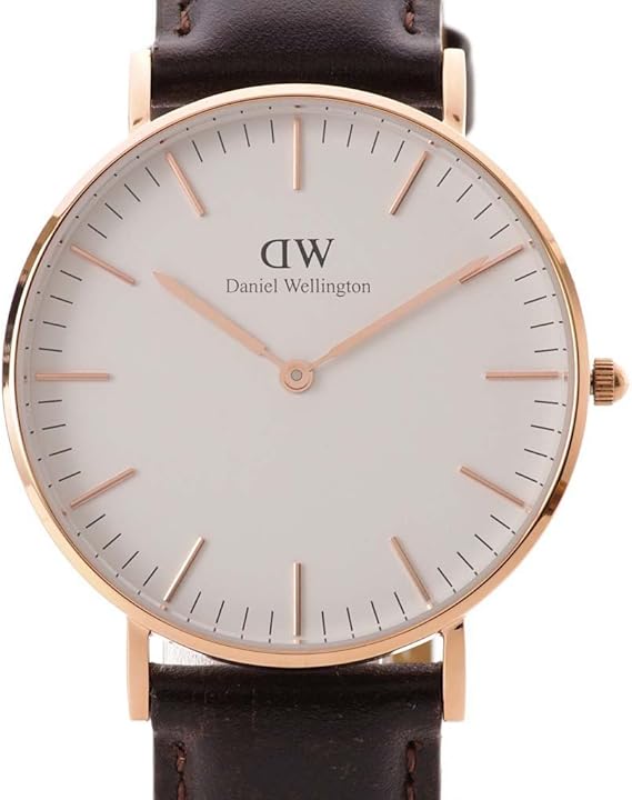 Amazon ダニエルウェリントン Daniel Wellington 36mm 0511dw 革ベルト レザー ブリストル ローズゴールド ダークブラウン 並行輸入品 レディース腕時計 腕時計 通販